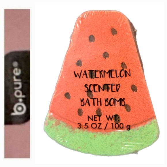 2/$6 B•Pure Watermelon Slice Shaped Scented Bath Bomb - Picture 1 of 5